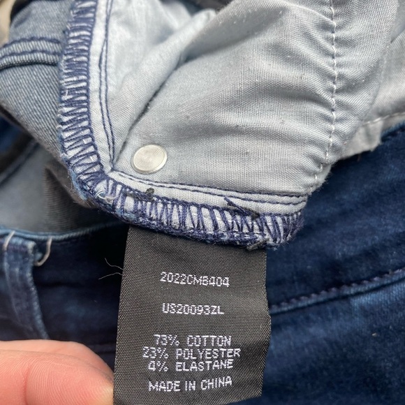 Universal Standard Sz 10 Women’s Zipper Hem Seine Skinny Jeans Dark Indigo - Picture 12 of 15